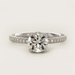 Petite Micropavé Hidden Halo Engagement Ring