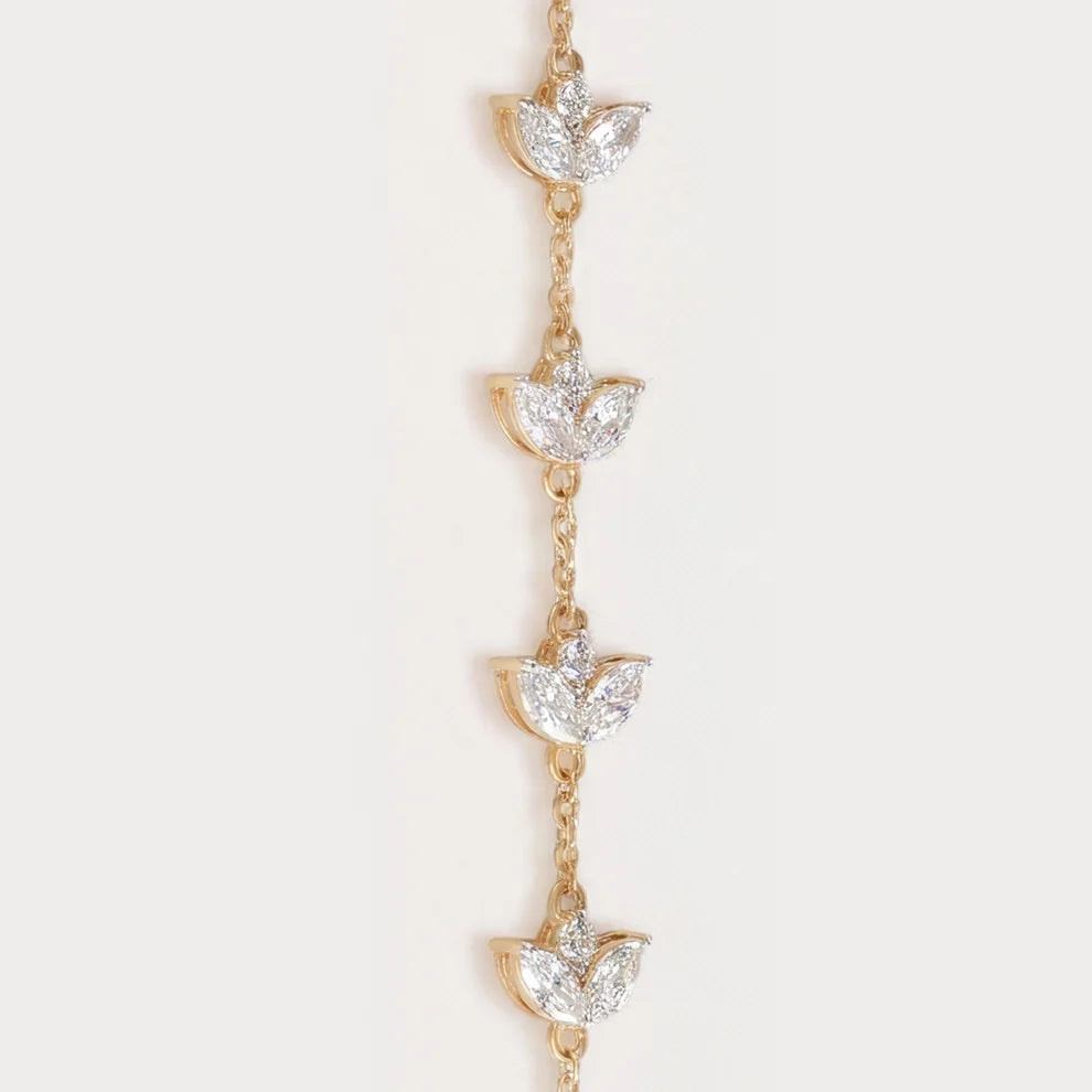 Celeste Marquise-Cut Lab-Grown Diamond Bracelet in 18K Yellow Gold
