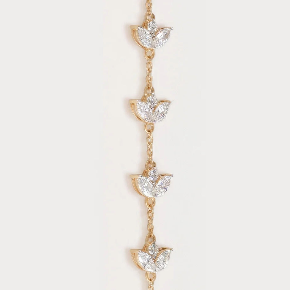 Celeste Marquise-Cut Lab-Grown Diamond Bracelet in 18K Yellow Gold