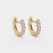 Echo Lab-Grown Diamond Hoop Earrings in 18K Yellow Gold