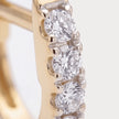 Echo Lab-Grown Diamond Hoop Earrings in 18K Yellow Gold