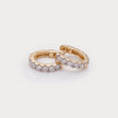 Echo Lab-Grown Diamond Hoop Earrings in 18K Yellow Gold