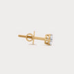 Beaming Men's Lab-Grown Diamond Stud Earrings in 18K Yellow Gold