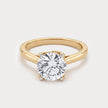 Treasured Solitaire Diamond Ring in 18K Yellow Gold