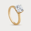 Treasured Solitaire Diamond Ring in 18K Yellow Gold