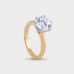 Tenerezza Solitaire Diamond Ring in 18K Yellow Gold