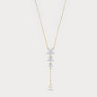 Orchid Sinuosità Lariat Lab-Grown Diamond Necklace in 18K Yellow Gold