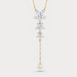 Orchid Sinuosità Lariat Lab-Grown Diamond Necklace in 18K Yellow Gold