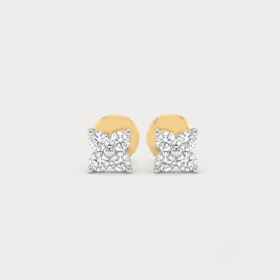 Equinox Lab-Grown Diamond Earrings in 18K Yellow Gold