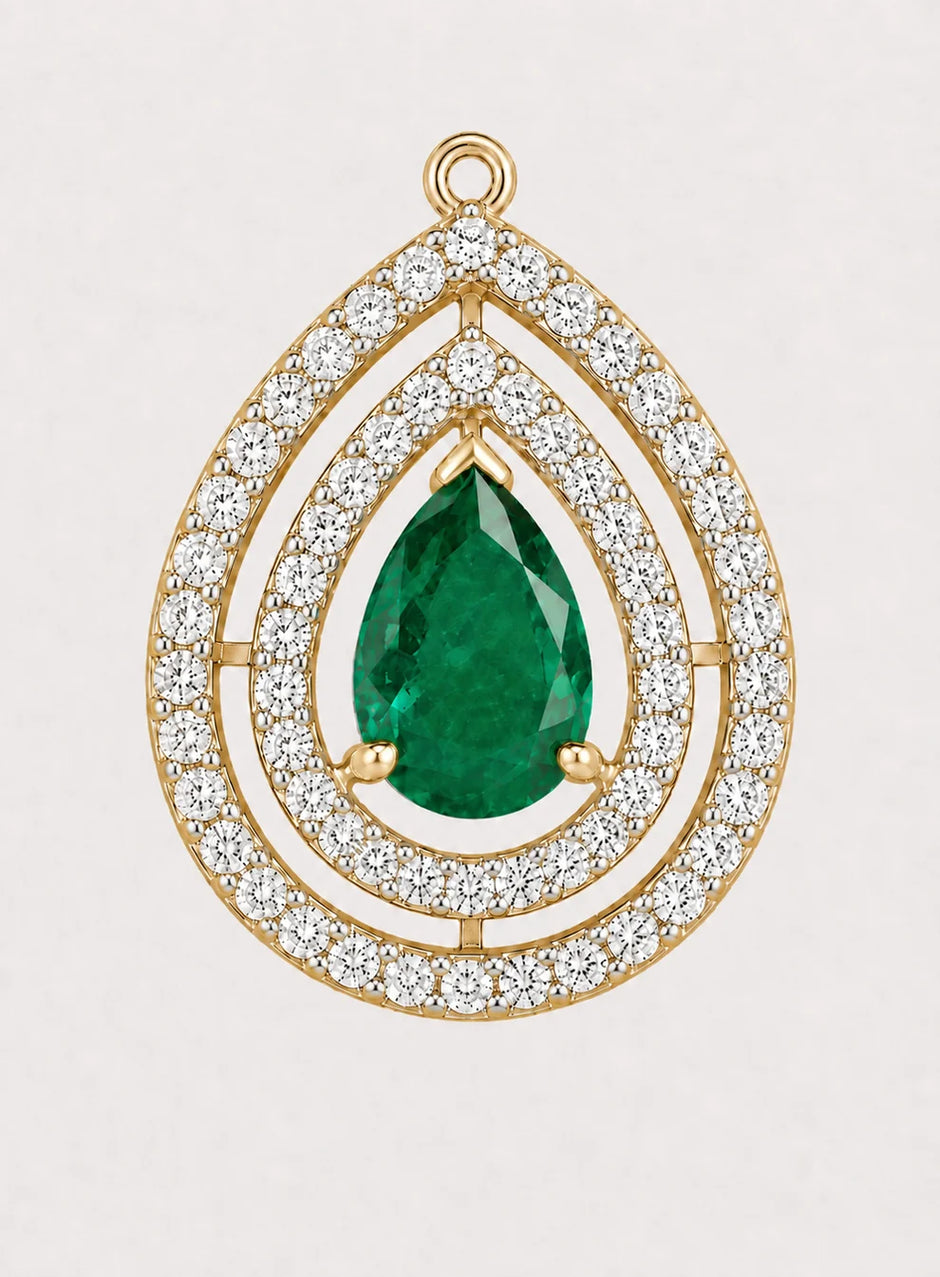 Showstopper Lab-Grown Diamond Pendant Necklace in 18K Yellow Gold