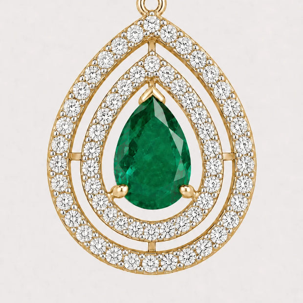 Showstopper Lab-Grown Diamond Pendant Necklace in 18K Yellow Gold