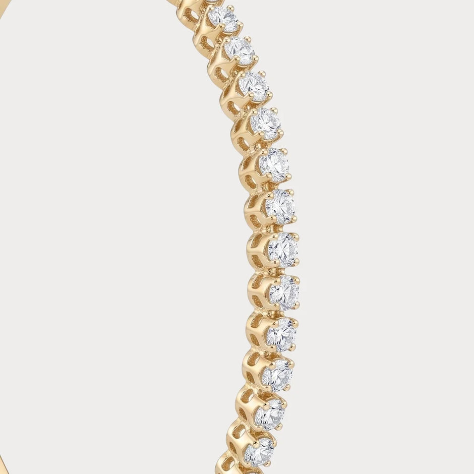 Eternity Lab-Grown Diamond Tennis Bracelet in 18KT Yellow Gold